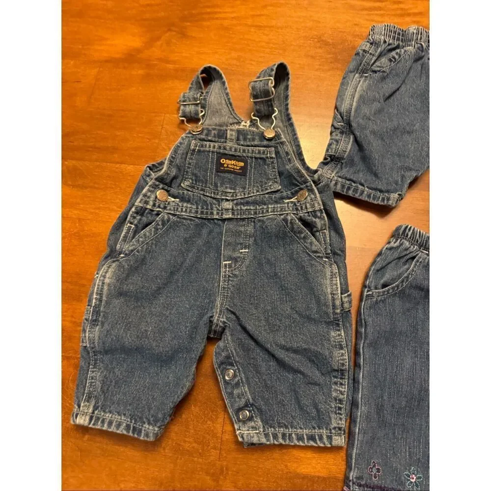 Baby Vintage Oshkosh pant and overall bundle size 0-3 months